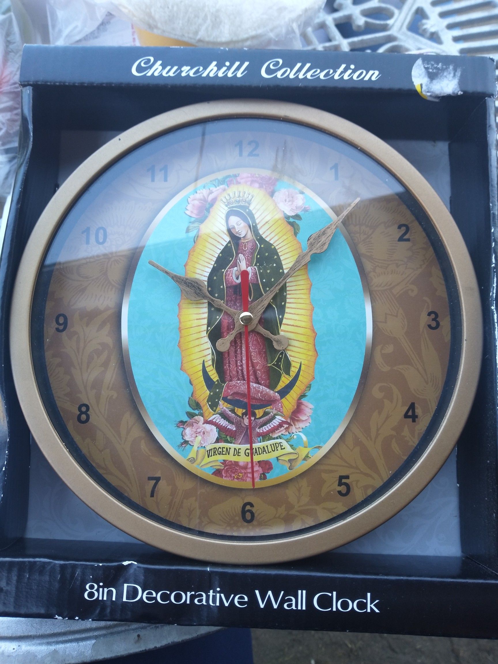 New Decorative Wall Clock (Virgen de Guadalupe)