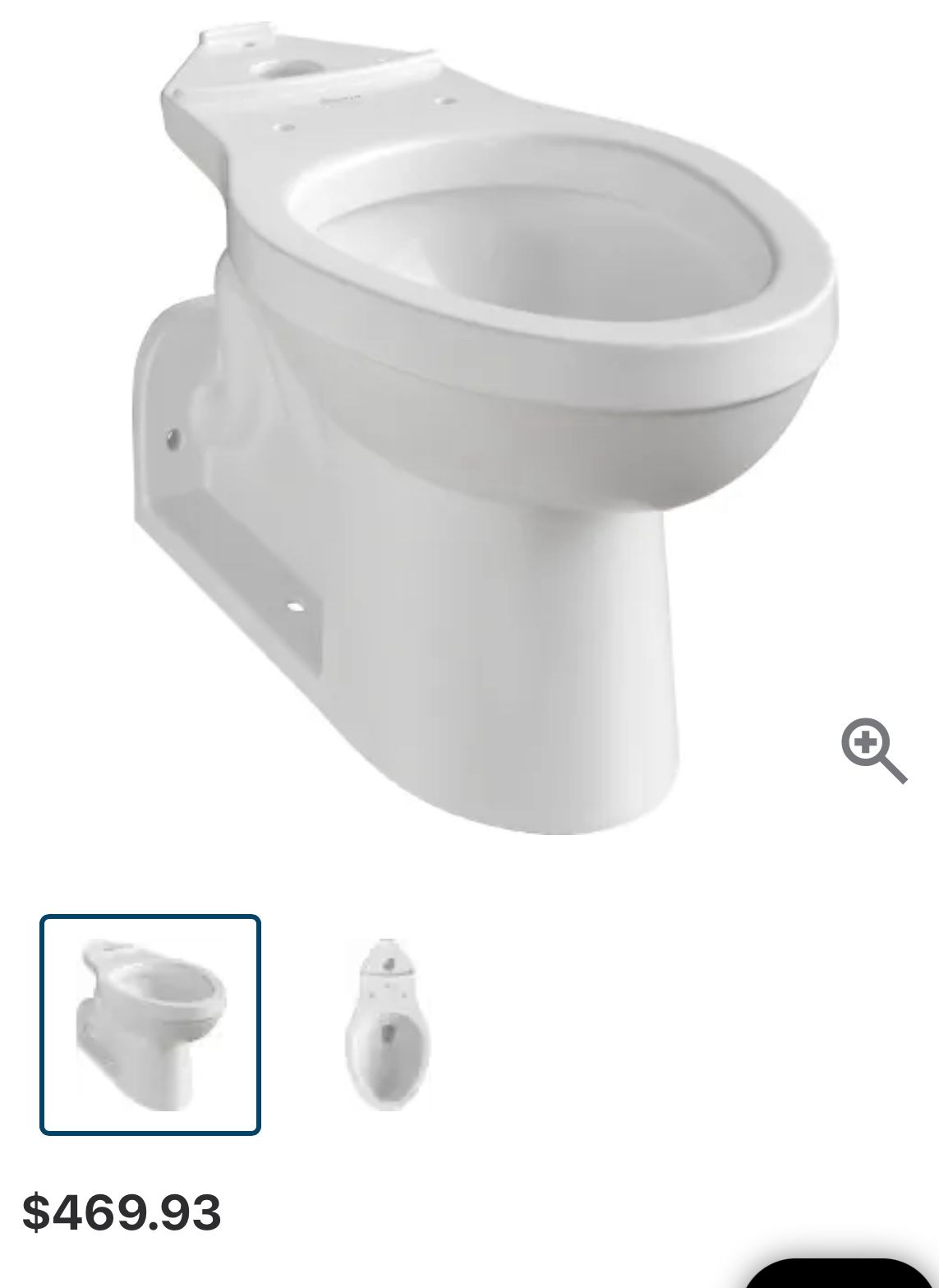PROFLO Gilpin Elongated toilet bowl & Gilpin Tank (sold Separately Or Together)