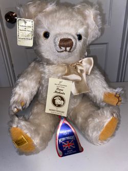 Vintage Marrythought Mohair Teddy Bear Made In England With Tags