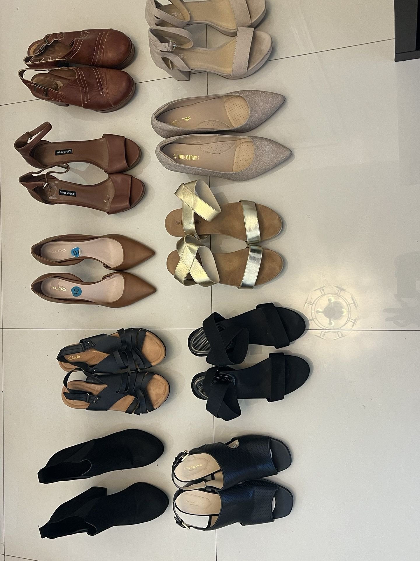 Women’s Shoes Size 10-11 For $10-20