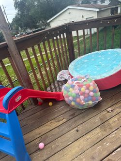 FREE ball pit and slide