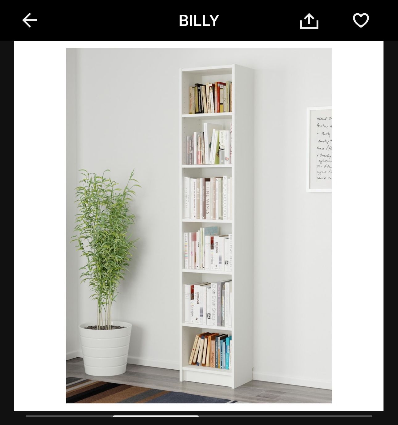 White Billy Bookshelf With Extra Shelving