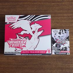 Pokemon Cards Scarlet and Violet White Flare Elite Trainer Box and Booster Bundle