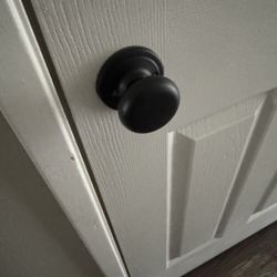 Matte Black Round Door Handles (used) Good 👍🏽 