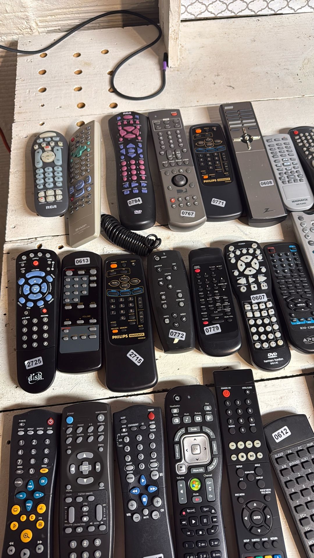 Remote Control Lot 70 Remote Controls Parts Only or Repair Untested As Is