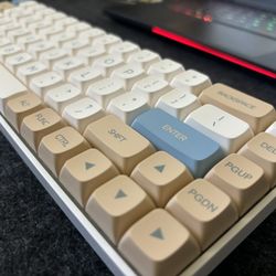 Custom Mechanical Keyboard Milky Yellow Switches 