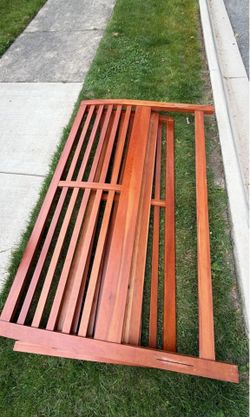 Free solid wood king size bed