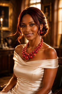 Bold elegance bead necklace