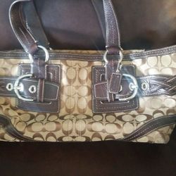 Brown Coach Leather Purse