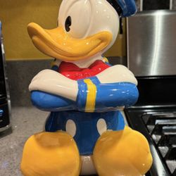 Vintage 1980’s Treasure Craft Mexico Disney Donald Duck Cookie Jar 15’ Sailor