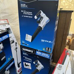 HART 40V 120 MPH at 450 CFM Cordless Axial Leaf Blower Kit, (1) 4.0Ah Lithium-lon Battery