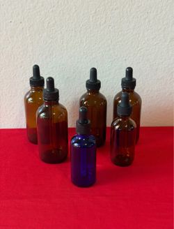 Glass dropper bottles