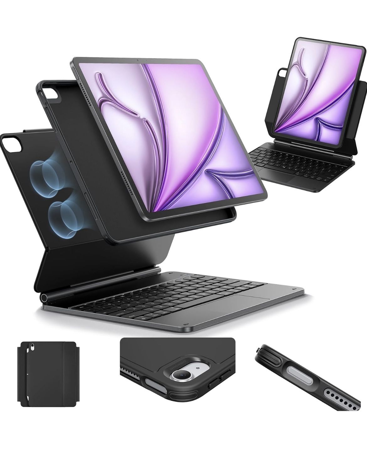 ESR iPad Air 13 Inch Case Keyboard (M3/M2, 2025/2024)