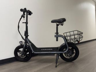 New Electric Scooter with Seat and Basket