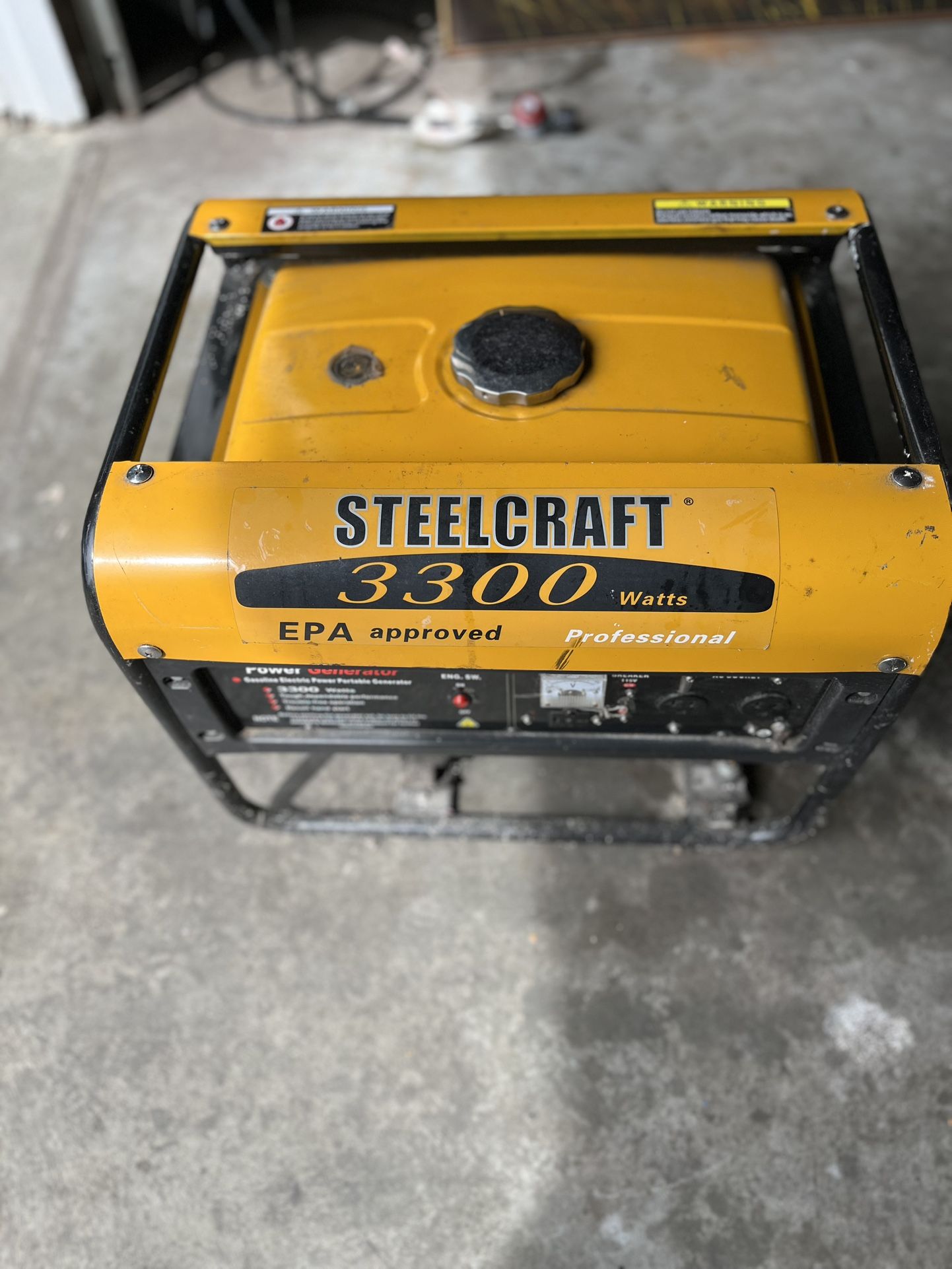 Steel Craft 3300 Watt Gasoline Power Generator