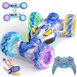 Gesture Sensing RC Stunt Cars - Toys for Boys Girls 6-12 | Best Gifts for Kids 6-12 Years Old | 4WD 360° Rotating Remote Control Transform Car | All-T