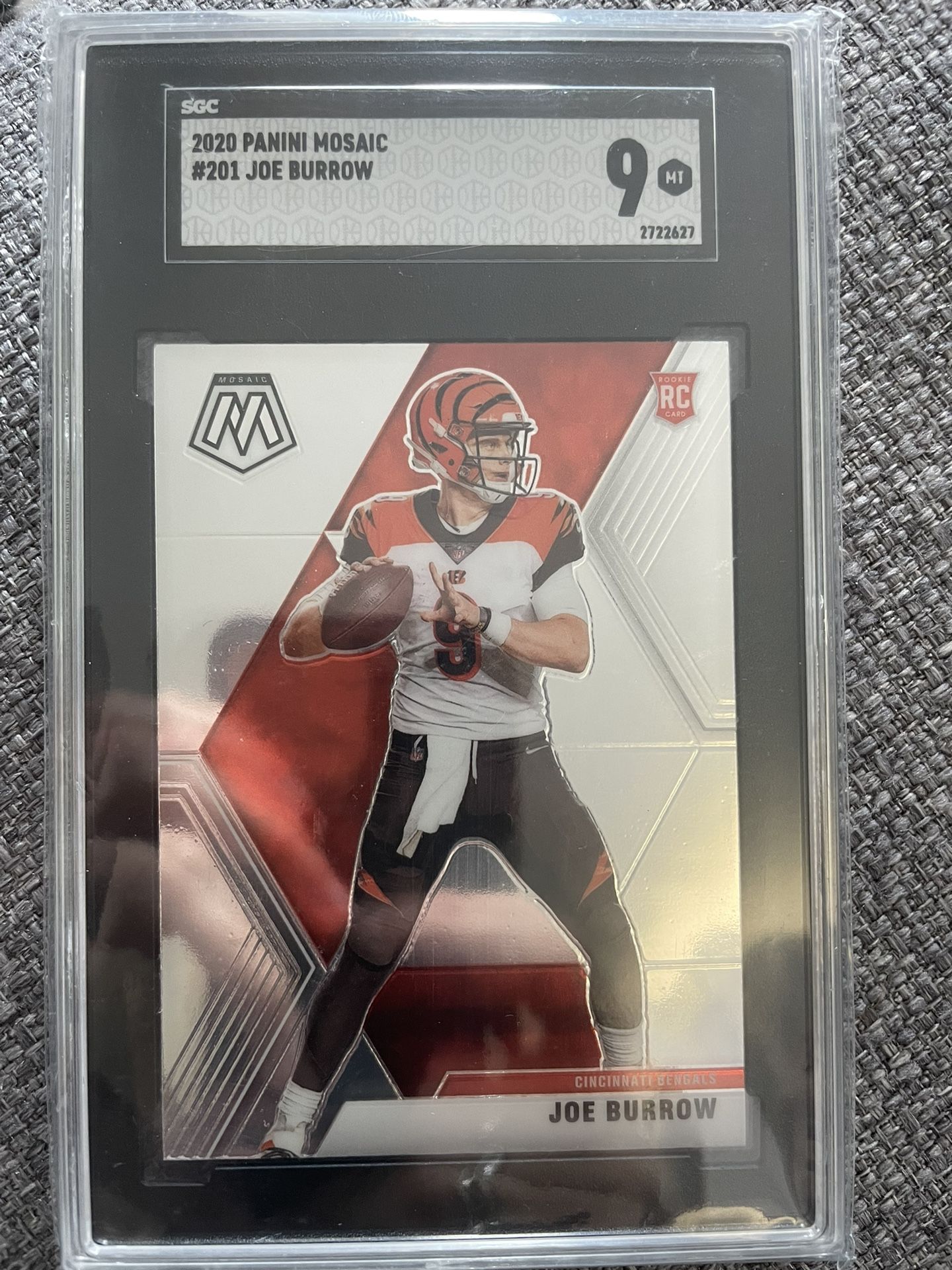 Joe Burrow Graded SGC 9 Mosaic Rookie Card