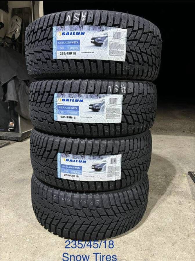 (4) - 235/45/18 Sailun Ice Blazer WSTX Snow Tires