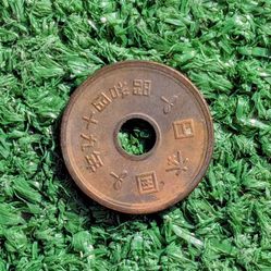 Kamakura Zeniarai Benzaiten Lucky Japanese Vintage Hanging Showa Era Coin GUC