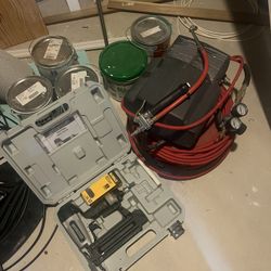 Air Compressor And Nail Gun