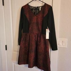 Kensie M BLACK/RED DRESS NWT