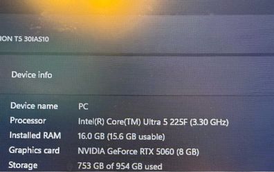 PC setup