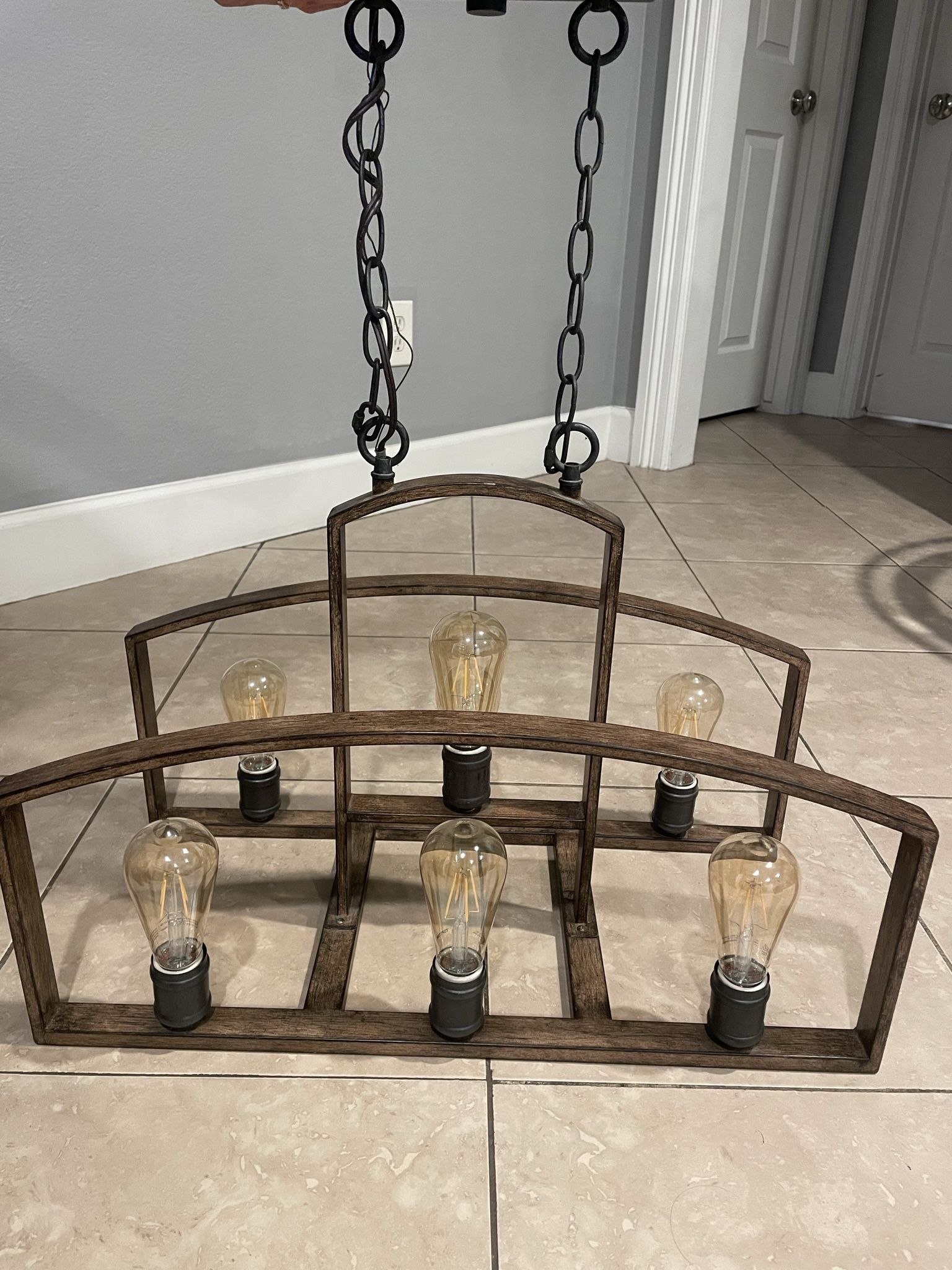 Edison Bulb Chandelier For Sale