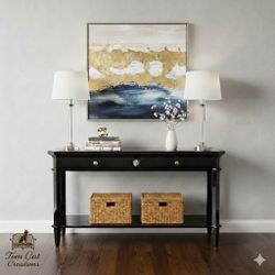 Black Laquered Console Table