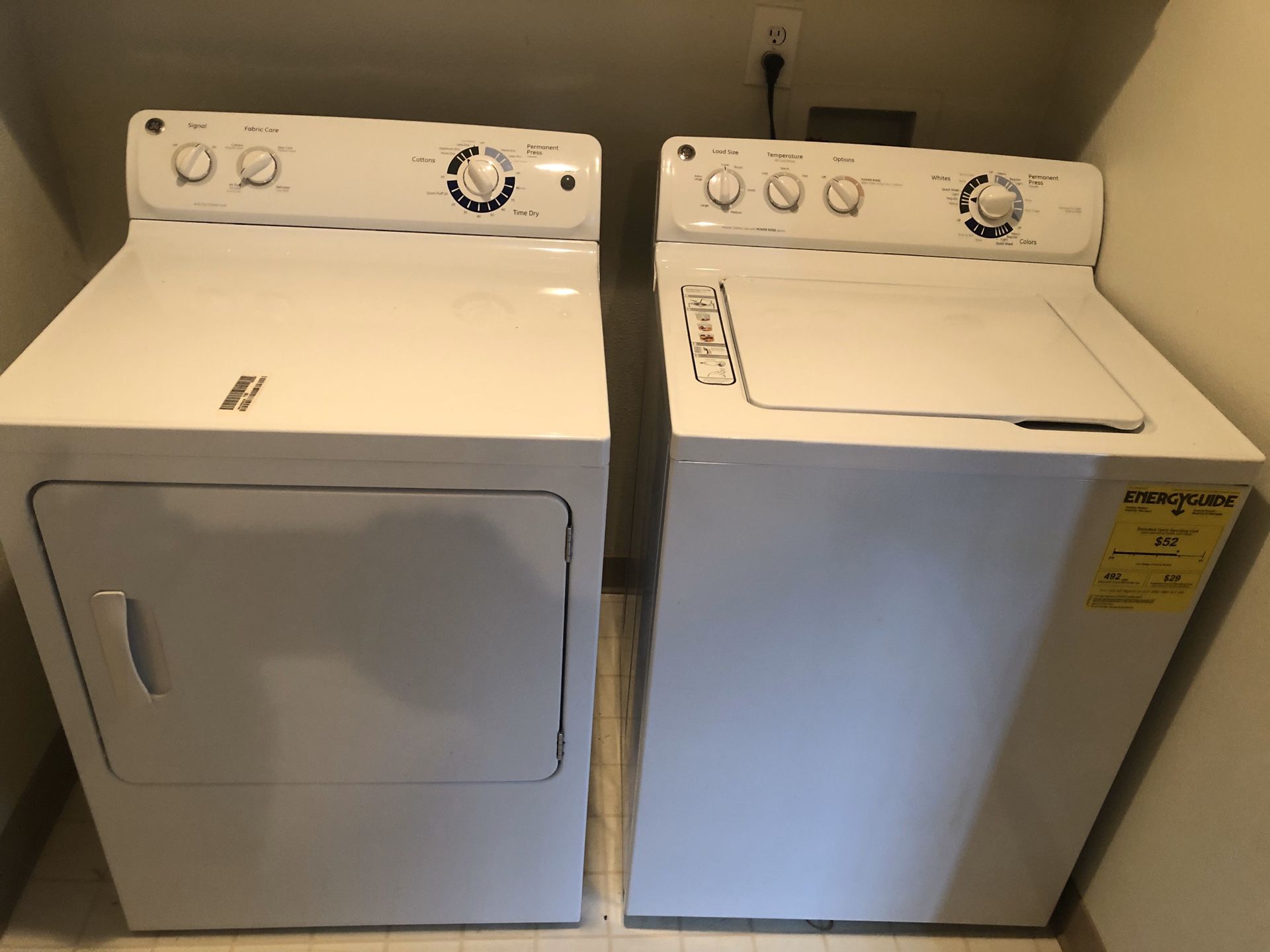GE Washer & Dryer set