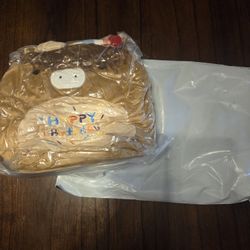 Brand New Happy Birthday Cow Plush 12 INCH