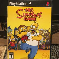 The Simpsons Game W/ Poster Ps2