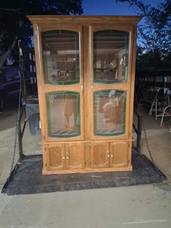ANTIQUE RIFLE CABINET