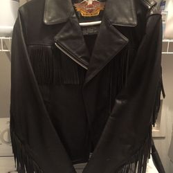 Women’s Harley Davidson fringe leather jacket