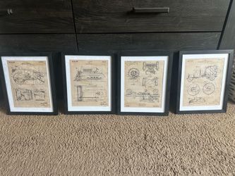 Construction vehicle blueprints in frame