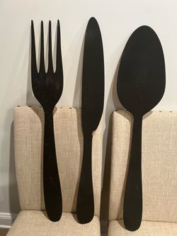 Fork knife spoon wall art