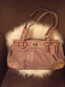 Leather handbag Coach