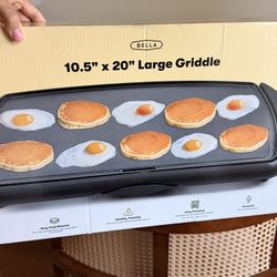 Bella 10.5” x 20” Large Electric Griddle - New