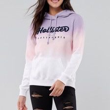 Hollister Women ombré hoodie Sweatshirt Size M