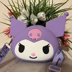 Purple Kuromi, Crossbody Bag