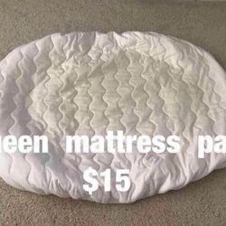Queen size mattress pad  -  $10