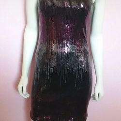 As U Wish One Shoulder Sequin Dress