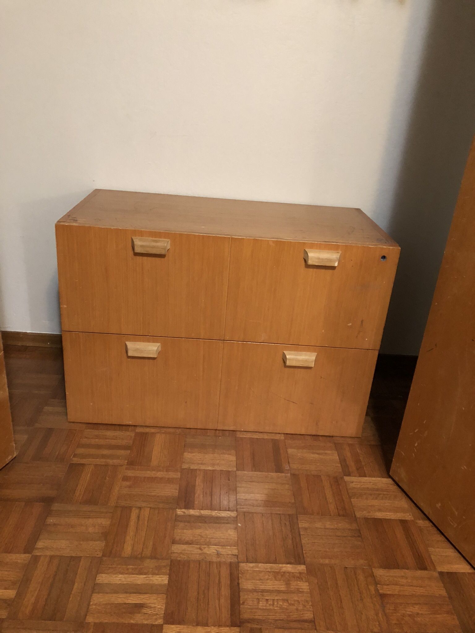 Wood File Cabinet
