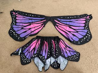 Butterfly Costume Wings and Skirt Set