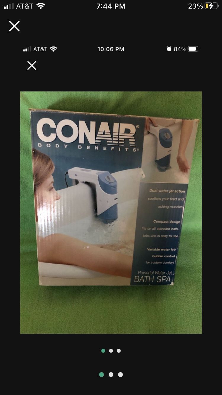 Conair Body Benefits Powerful Water Jet Bath Spa