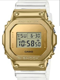 Casio Digital Watch Bundle - G-Shock Metal Bezel GM5600SG & AE-1200WH