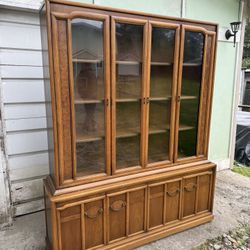 Sears Symphony Mid century Hutch . Vintage wardrobe. Forniture. Real Wood 