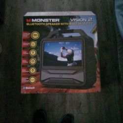 Monster Bluetooth Speaker With Built-in LCD TV