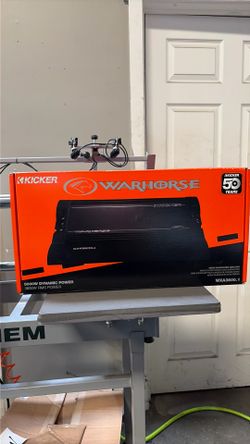 Kicker Warhorse WXA3600.1 Monoblock Amplifier – 3600W RMS / 5000W Dynamic Power