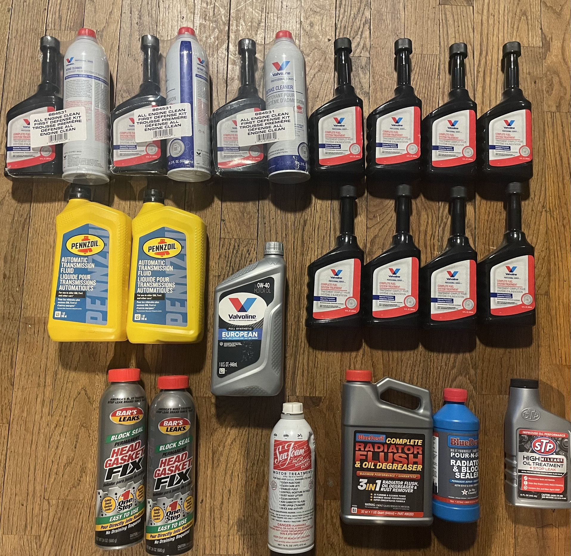 Car Motor Oil and Maintenance Stuff 