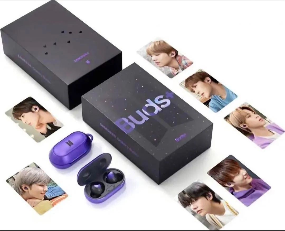 SAMSUNG Galaxy Buds+ BTS Edition Limited Earphones Case Photo Cards